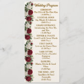 Programme de mariage luxe New York Rose avec descr (Devant)