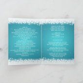 Programme de mariage Magic Sparkle Turquoise (Intérieur)
