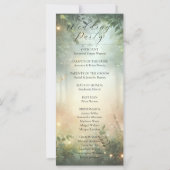Programme de mariage Magie de la prairie de la for (Dos)
