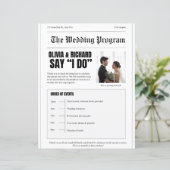 Programme de Mariage – Maquette de Première Page d (Debout devant)