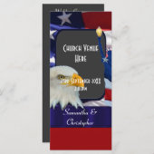 Programme de mariage mariage patriotique américain (Devant / Derrière)