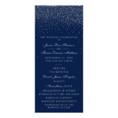 Programme de mariage Marine Blue & Glam Silver Con (Devant)