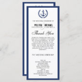 Programme de mariage Marine Perfect Chevron/Zig Za (Devant / Derrière)