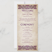 Programme de mariage médiéval (Devant)