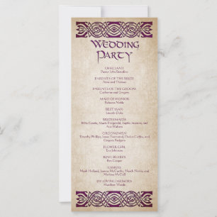 Programme de mariage médiéval