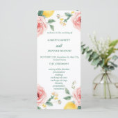 Programme de mariage Méditerranéen Rose Blush & Ci (Debout devant)