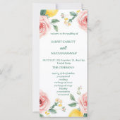 Programme de mariage Méditerranéen Rose Blush & Ci (Devant)