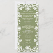 programme de mariage mexicain vert sauge Talavera (Dos)