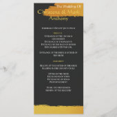 Programme de Mariage Midnight Gold (Devant)