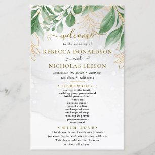 Programme de mariage minimal du feuillage