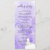 Programme De Mariage Minimal Moderne Ordre Des Évé (Dos)