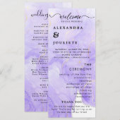 Programme De Mariage Minimal Moderne Ordre Des Évé (Devant / Derrière)