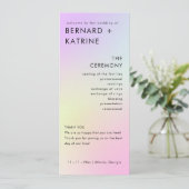 Programme De Mariage Minimal Moderne Ordre Des Évé (Debout devant)