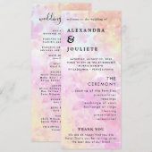 Programme De Mariage Minimal Moderne Ordre Des Évé (Devant / Derrière)