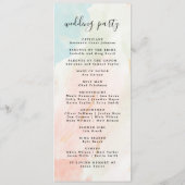 Programme De Mariage Minimal Moderne Ordre Des Évé (Dos)