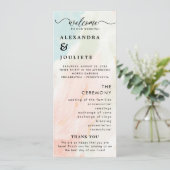 Programme De Mariage Minimal Moderne Ordre Des Évé (Debout devant)