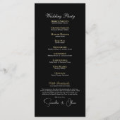 Programme de mariage minimal pour le texte seuleme (Dos)