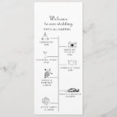 Programme de mariage minimaliste (Devant)