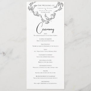 Programme de mariage minimaliste au charme décorat