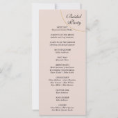 Programme de mariage minimaliste des anneaux (Dos)