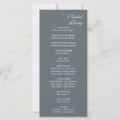 Programme de mariage minimaliste des anneaux (Dos)