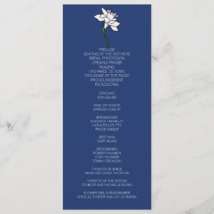 Programme de mariage minimaliste Narcissus