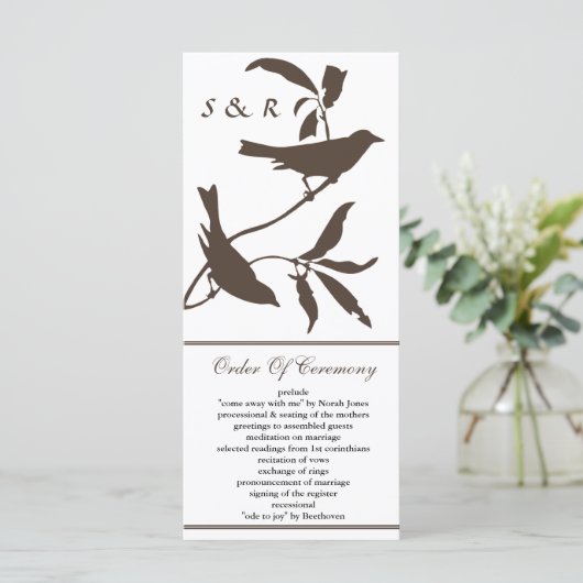 programme de mariage mocha (Debout devant)