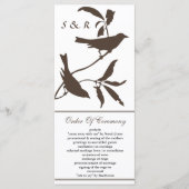 programme de mariage mocha (Devant)