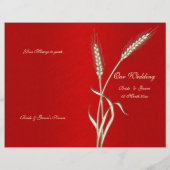 Programme de mariage modèle rouge (quatre) (Dos)