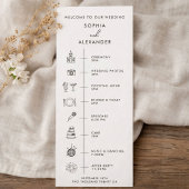 Programme de mariage moderne.