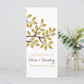 Programme de mariage moderne de l'arbre à feuille  (Debout devant)