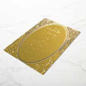 Programme de mariage moderne en feuille d'or (Rotation)