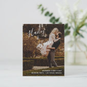 Programme de mariage moderne et élégant avec photo (Debout devant)