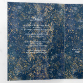 Programme de mariage moderne trifold éclaboussure  (Intérieur en premier)