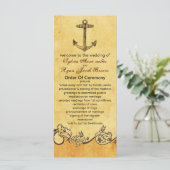 programme de mariage nautique ancre rustique (Debout devant)