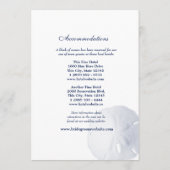 Programme de mariage Navy Blue Dollar de Sable (Dos)