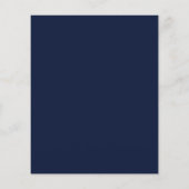 Programme de mariage Navy Marble & Gold Agate (Dos)