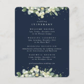 Programme de mariage Navy Snowberry + Eucalyptus (Devant)
