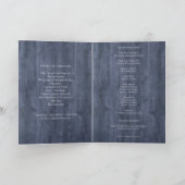 Programme de mariage Navy Wood Eucalyptus | Rustiq (Intérieur)
