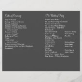 Programme de mariage nocturne à Paris (Dos)