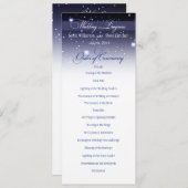 Programme de mariage nocturne enchanté (Devant / Derrière)