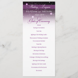 Programme de mariage nocturne enchanté