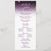 Programme de mariage nocturne enchanté (Dos)