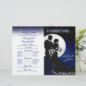 Programme de mariage nocturne enchanté | marine (Debout devant)