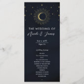 Programme de mariage Nuit aux Étoiles d'Or Soleil (Devant)