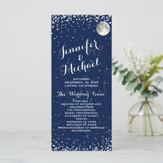 Programme de mariage | Nuit étoilée (Debout devant)