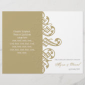 Programme de mariage officiel des ornements d'impr (Devant)