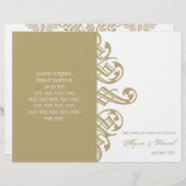 Programme de mariage officiel des ornements d'impr (Devant / Derrière)