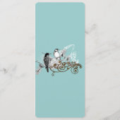 Programme de mariage Oiseaux de l'amour Vintage (Dos)
