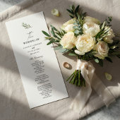 Programme de mariage Olive Branch | Minimaliste